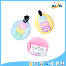 Wholesale Candy-Color Macaroon Design Durable Eco-Friendly Silicone Luggage Tag